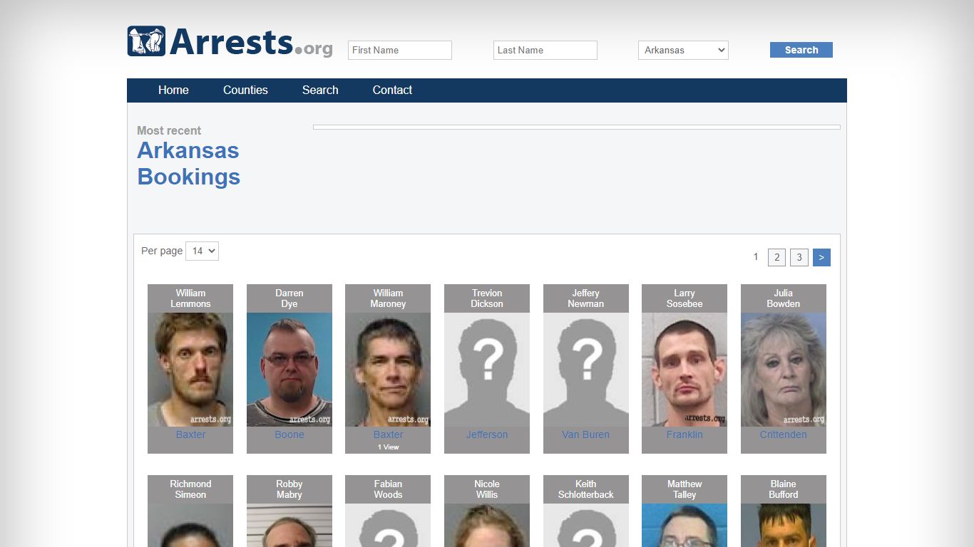 Arkansas Arrests and Inmate Search